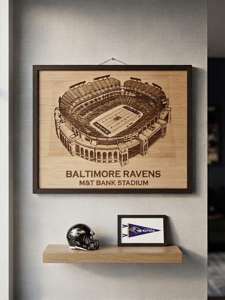 Custom made NFL Stadium Wall art 11x14"